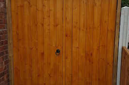 Fencing Nottingham Double Gate After