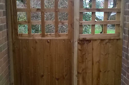 Fencing Nottingham feather edge and trellis